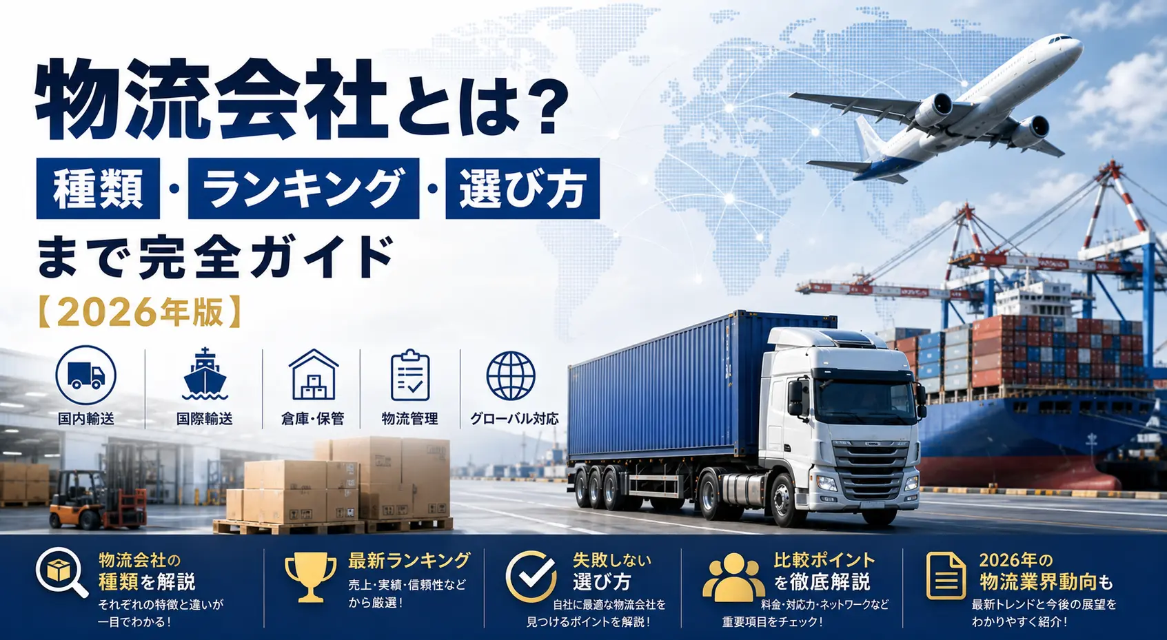 物流会社とは？種類・ランキング・選び方まで完全ガイド【2026年版】