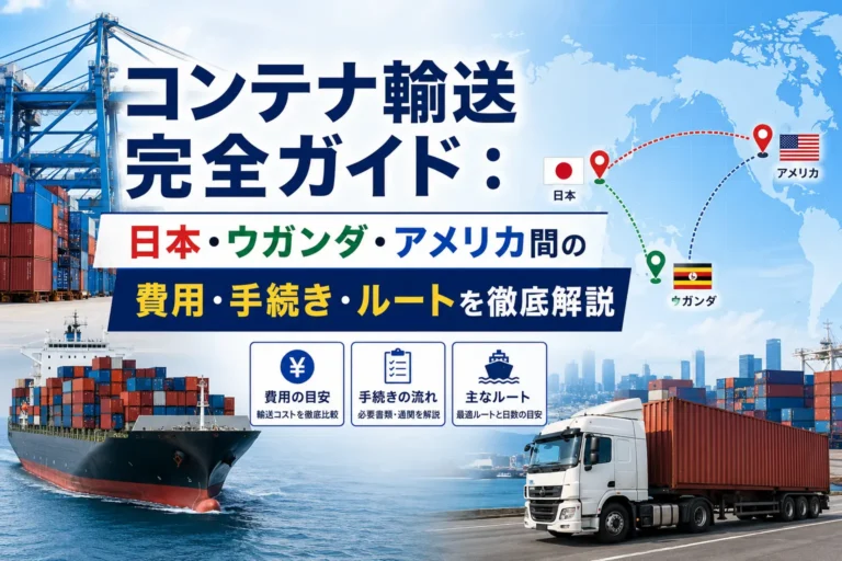 コンテナ輸送完全ガイド：日本・ウガンダ・アメリカ間の費用・手続き・ルートを徹底解説
